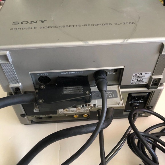 Vintage Sony Portable Betamax Videocassette-Recorder SL-2000 TT-2000 Timer Tuner - Picture 5 of 8